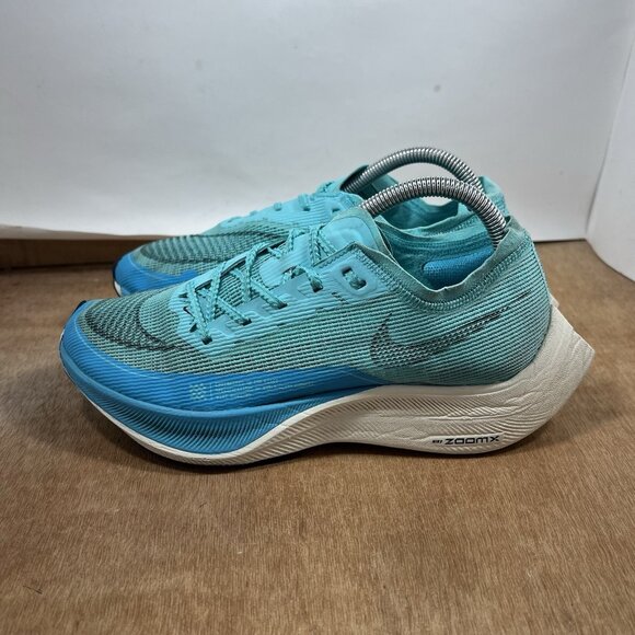 Nike ZoomX Vaporfly Next% 2 Aurora Green Running Shoes CU4123 300 Womens Size 9 - Picture 3 of 9